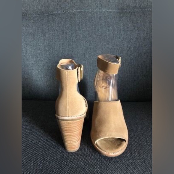 UGG Aja Women’s Ankle Strap Block Heel Sandals - Size 7.5 - Picture 3 of 3